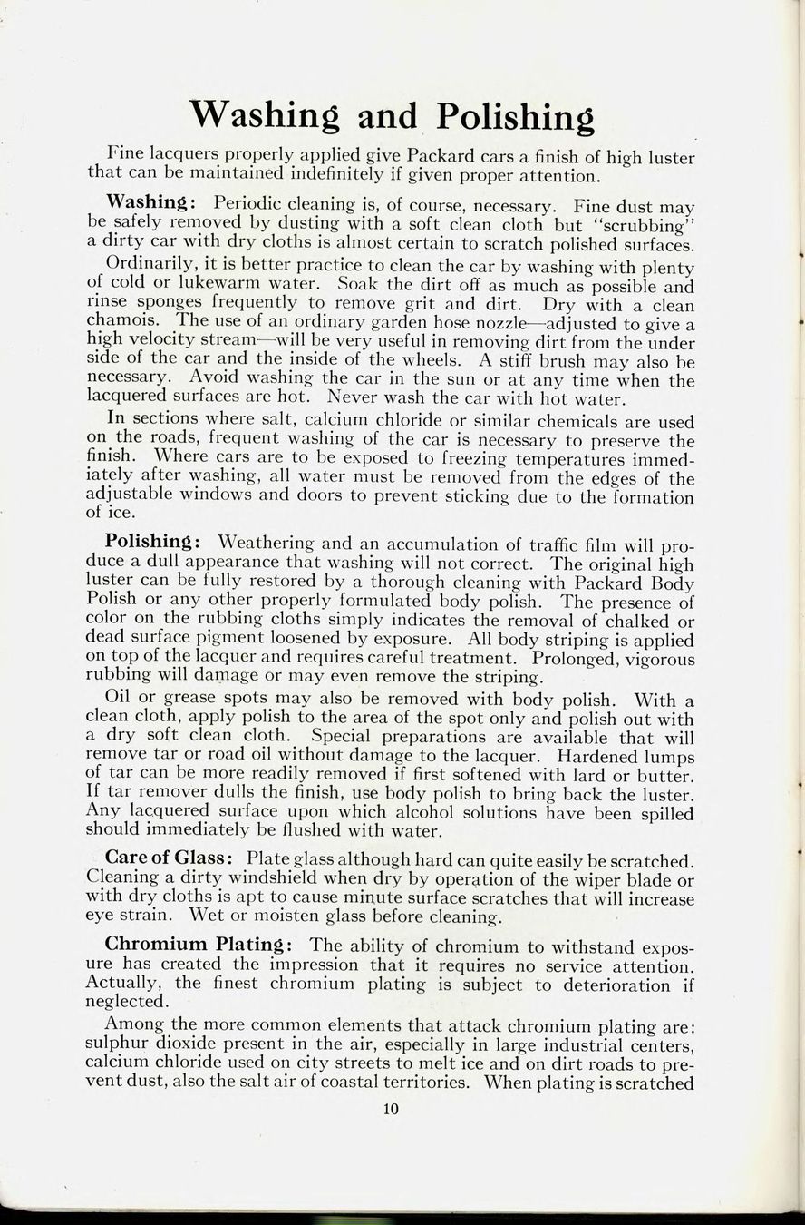 1941 Packard Owners Manual Page 9